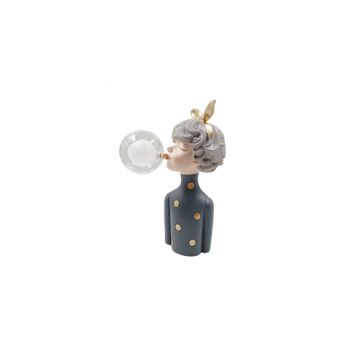 Blowing Bubble Gum Girl Lamp