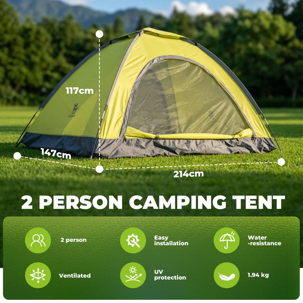 2 Person Lightweight Camping Tent UV50