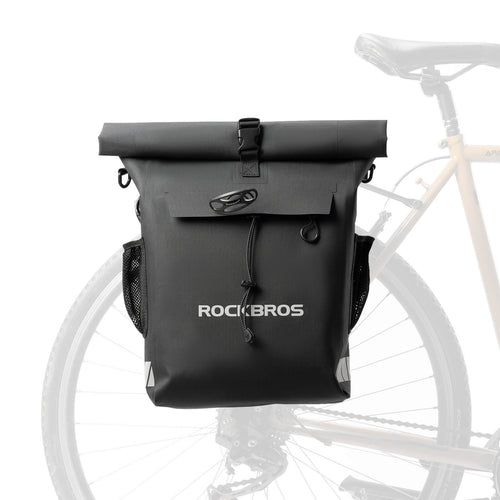 2-in-1 Bicycle Rear Rack Bag Backpack - 18L