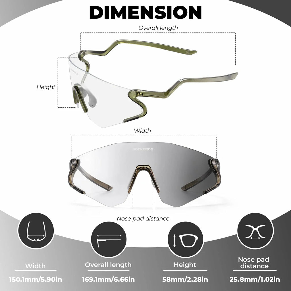 Agile Snake Photochromic Sports Sunglasses