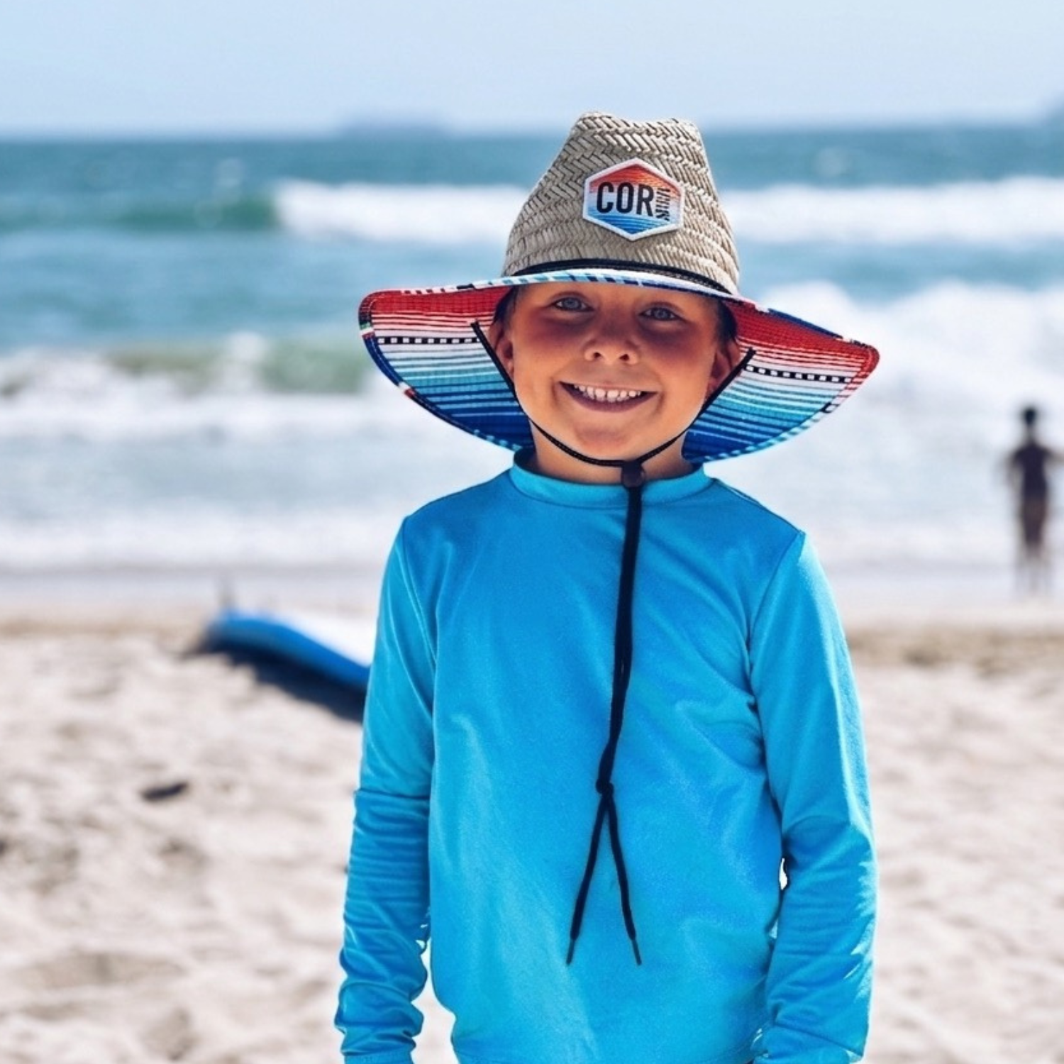 Kids Straw Hat Summer Beach Hat for Boys and Girls - Sarape