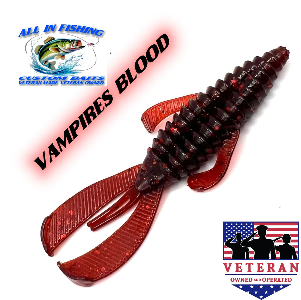 12ct 4'' Rage Bug Style (choose color) Creature Bait